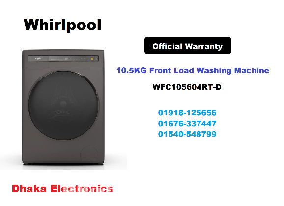 Whirlpool WFC105604RT-D Front Load Washing Machine 10.5 KG